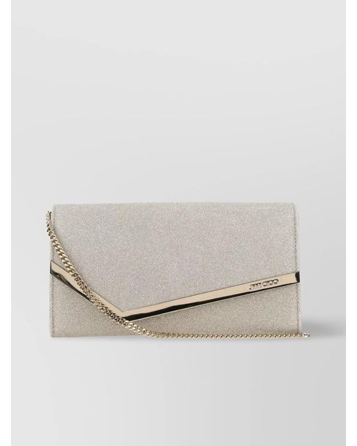 Jimmy Choo Multicolor Emmie Leather Clutch Bag