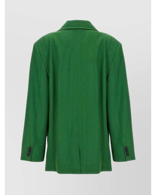 Jacquemus Green Silk Blend Blazer