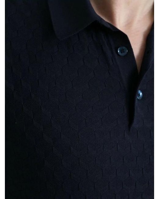 Dolce & Gabbana Black Silk Slim-Fit Short-Sleeve Polo Shirt for men