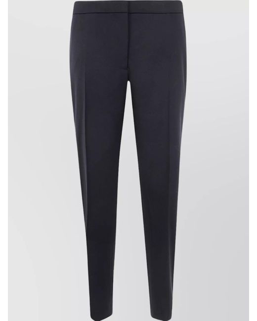 Dries Van Noten Blue Wool Tapered Trousers