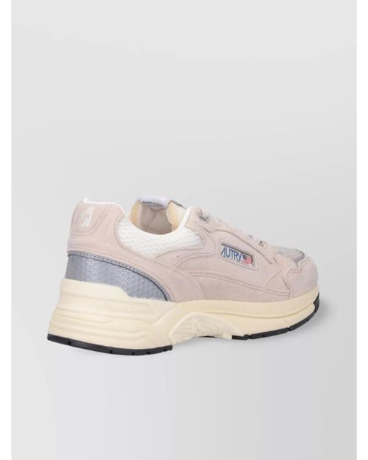 Autry Natural Leather Hyperway Low Sneakers for men