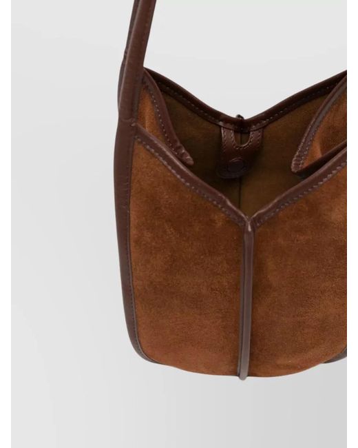Hereu Brown Calella Leather Mini Bucket Bag