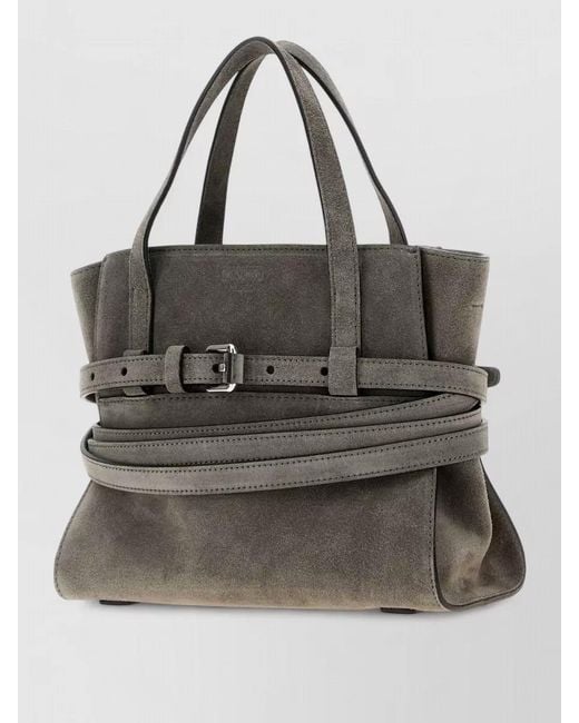 Moschino Multicolor Suede Tie Me Handbag Top Handles
