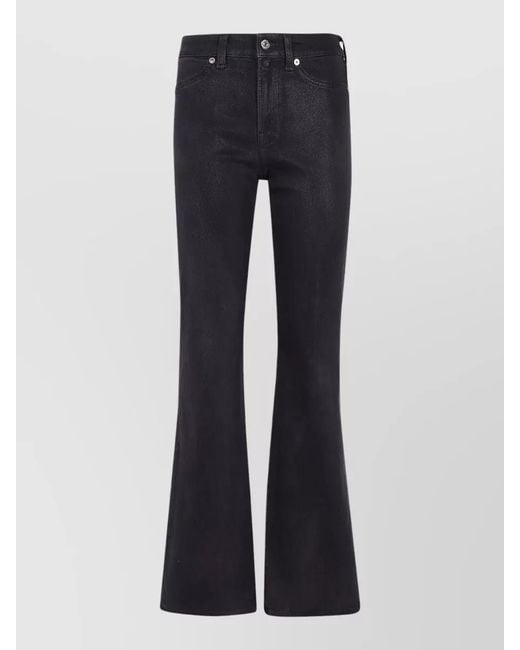 7 For All Mankind Blue High Waist Bootcut Denim Dark Wash
