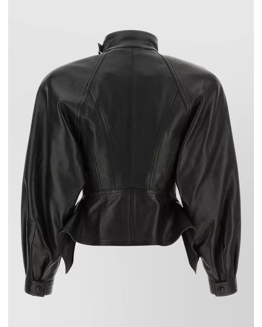 Balmain Black Lamb Leather Jacket