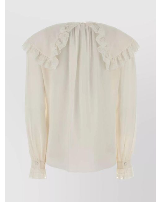 Chloé White Silk Shirt