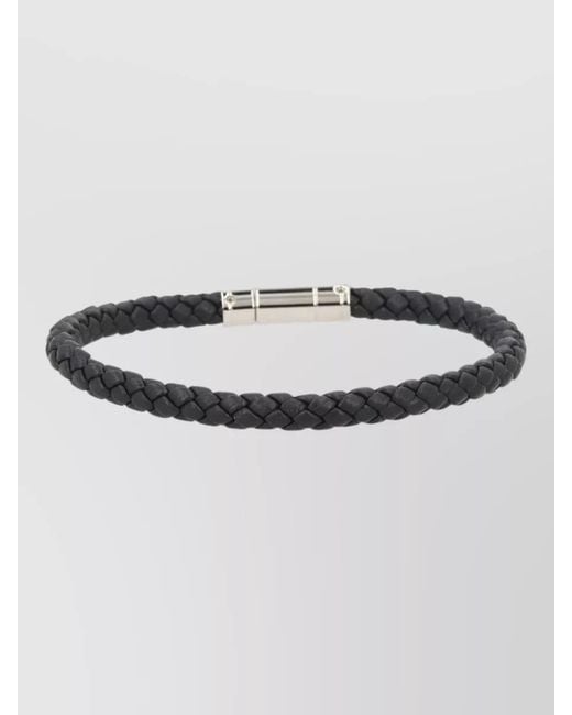 Tom Ford Metallic Braided Design Bracelet Rounded Strand Shape for men