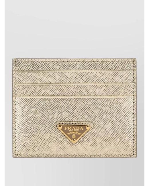 Prada Natural Leather Card Holder