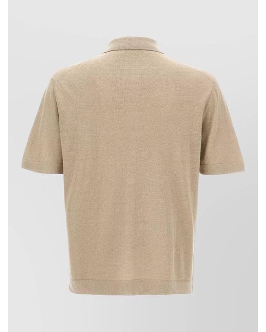 Zanone Natural Linen Short Sleeve Summer Shirt Lightweight for men