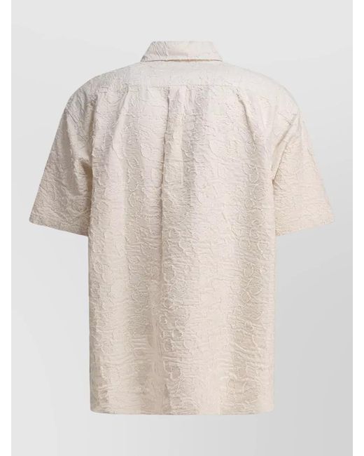 Norse Projects Natural Ole Fil Coupe Short Sleeve Shirt for men