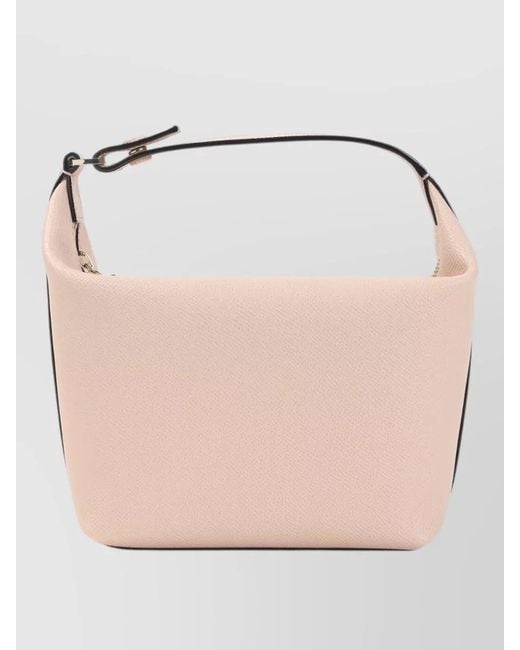 Valextra Natural Mochi Leather Shoulder Pouch Bag