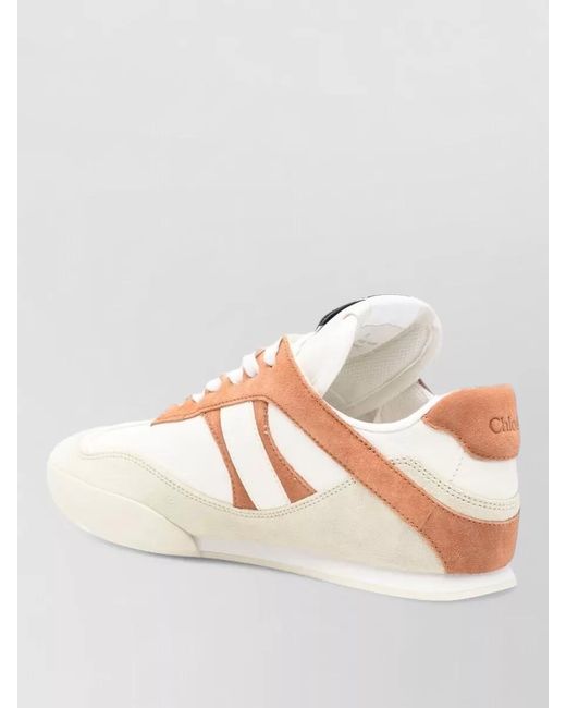 Chloé Multicolor Suede And Leather Sneakers