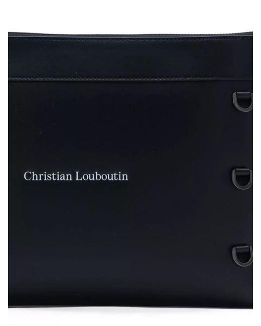 Christian Louboutin Blue Leather Pouch