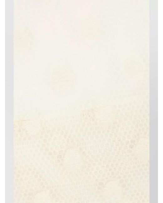 Dries Van Noten Natural Knit Top Long Sleeves Round Neck Buttons