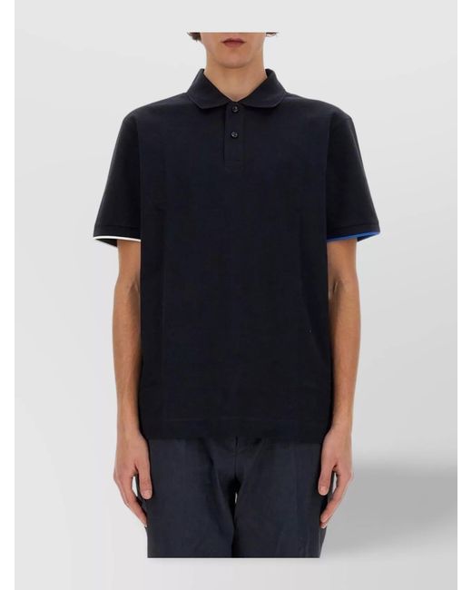 Boss Blue Cotton Polo Shirt for men