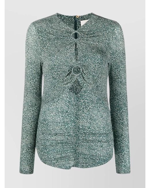 Isabel Marant Green Cotton Jersey T-Shirt