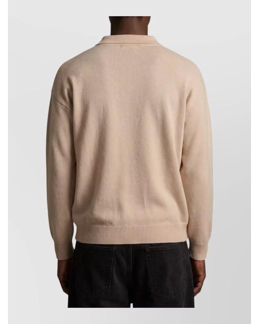 Roberto Collina Natural Salt Skipper Merino Wool Polo Shirt for men