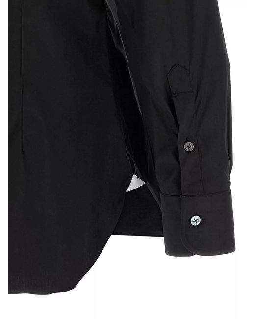 Barba Napoli Blue Stretch Cotton Shirt for men