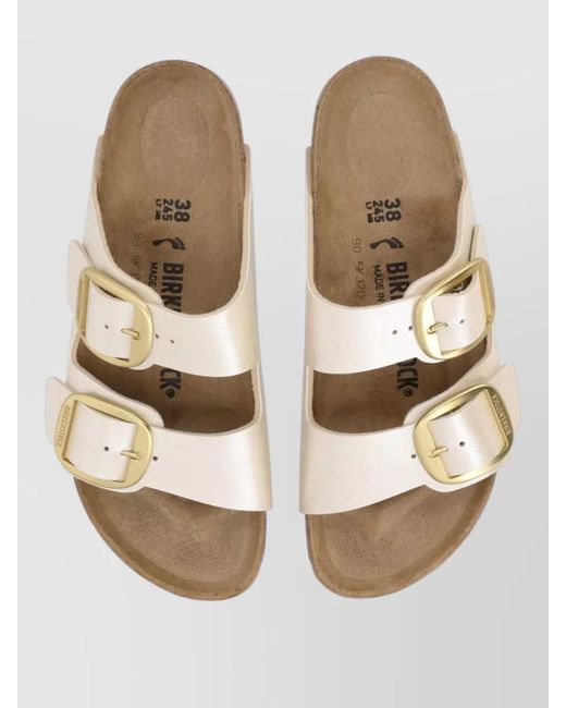 Birkenstock Natural Arizona Big Buckle Sandals