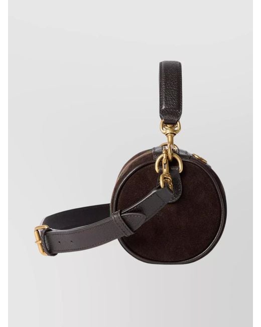 Gucci Metallic Ophidia Mini Leather Shoulder Bag