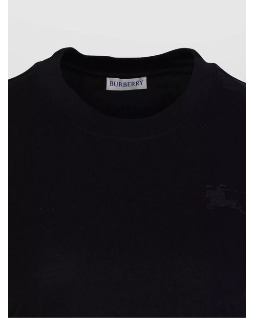 Burberry Blue Cotton Regular-Fit T-Shirt