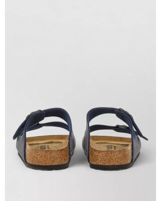 Birkenstock Blue Flat Sole Open Toe Summer Sandals