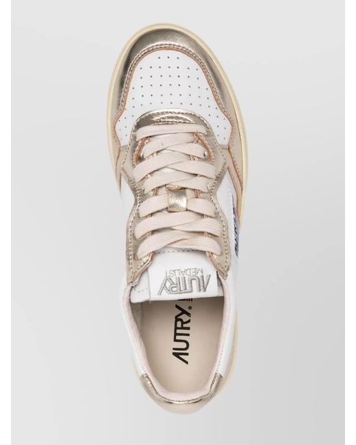 Autry Champion Low-Top Metallic Toe Sneakers