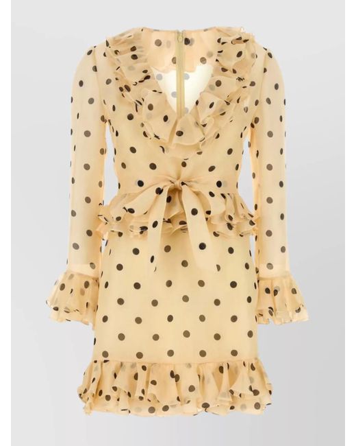 Valentino Garavani Metallic Silk Mini Dress