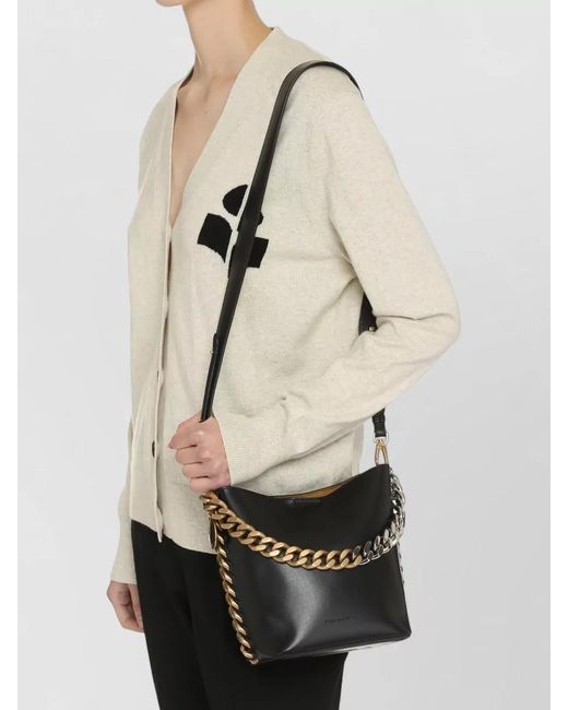 Stella McCartney Gray Frayme Vegan Leather Bucket Bag