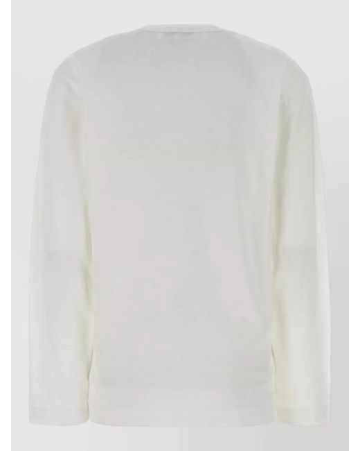 COMME DES GARÇONS PLAY White Cotton Short-Sleeve T-Shirt