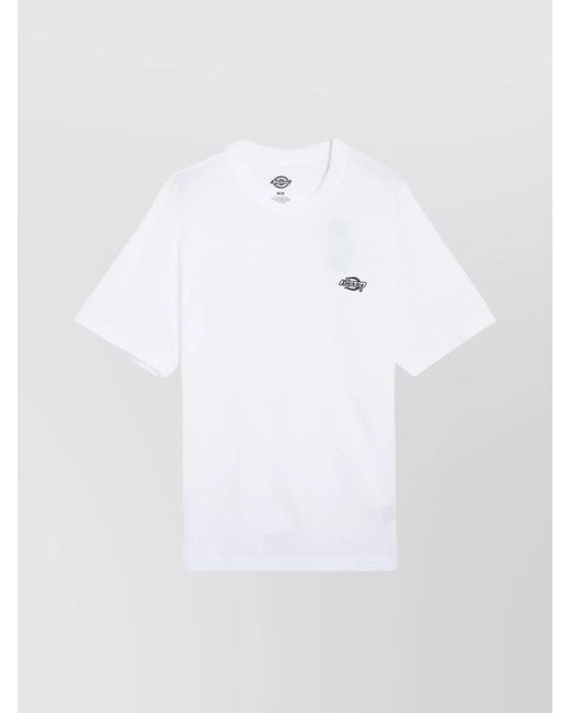 Dickies White Relaxed Fit Crew Neck T-Shirt for men