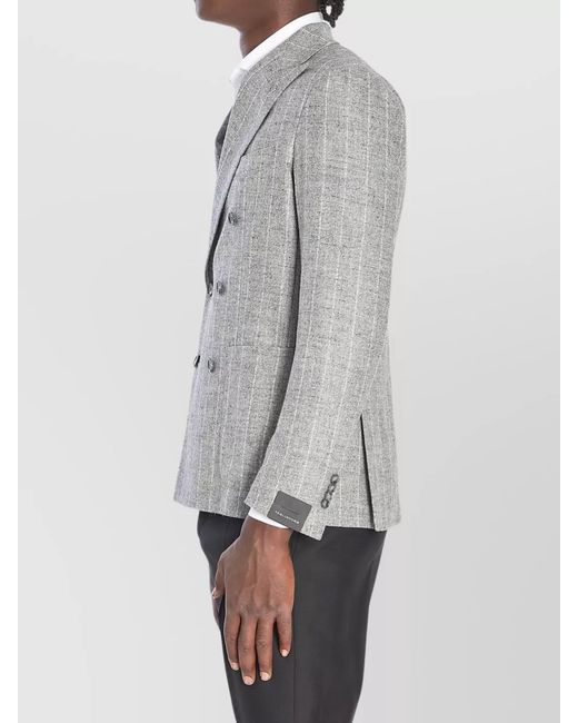 Tagliatore Gray Montecarlo Double-Breasted Jacket for men