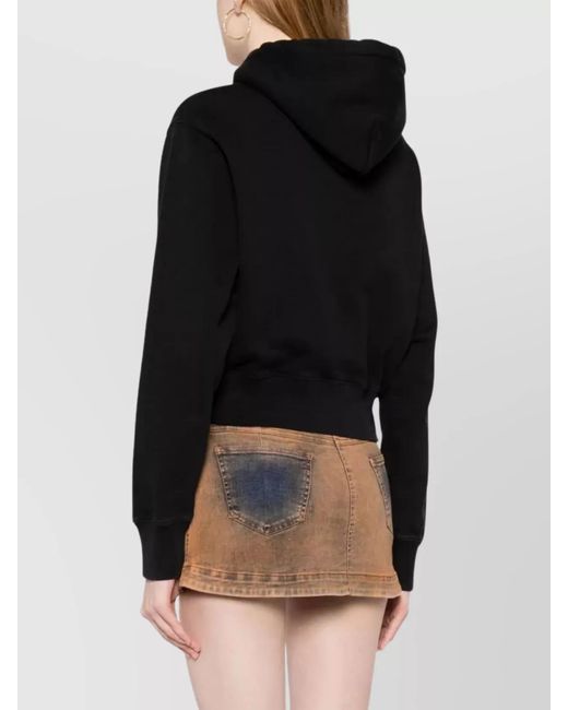 Ambush Black Graphic Cotton Hoodie