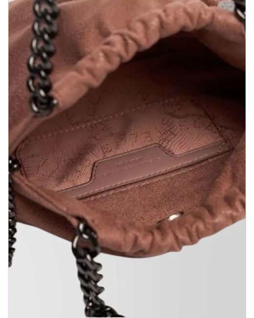 Stella McCartney Pink Falabella Mini Tote Bag Eco Shaggy Deer