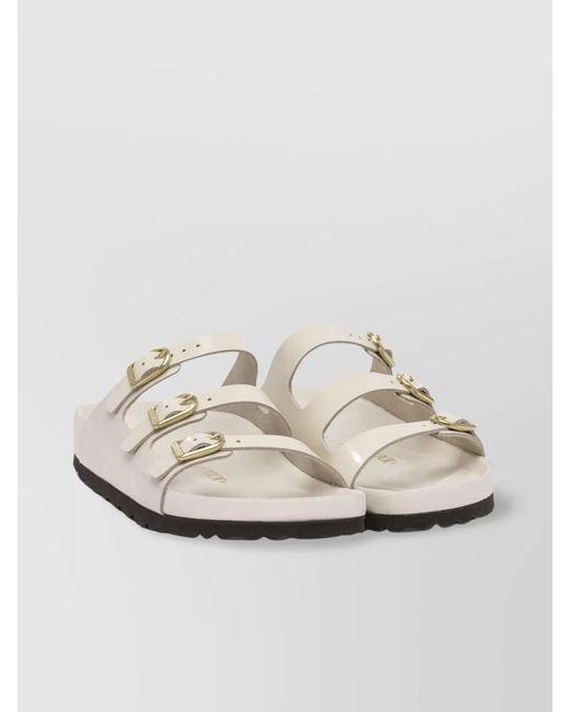 Birkenstock White Leather Sandals