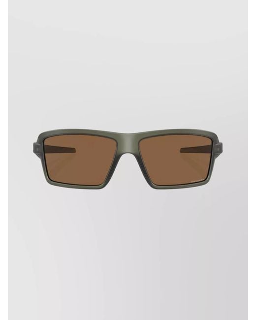 Oakley Multicolor Rectangular Frame Sunglasses Textured Temples