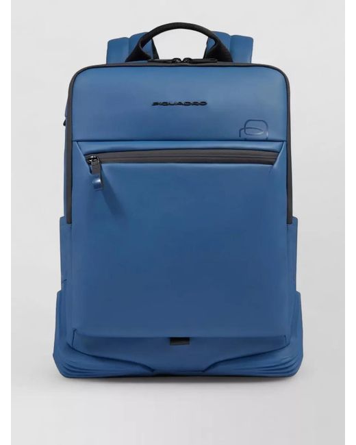 Piquadro Blue Nylon Laptop Backpack