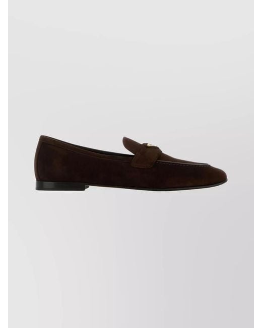 Prada Multicolor Suede Loafers For Casual Occasions