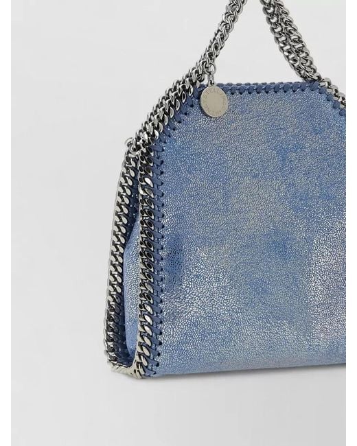 Stella McCartney Blue Falabella Shoulder Bag Small Size Top Handle