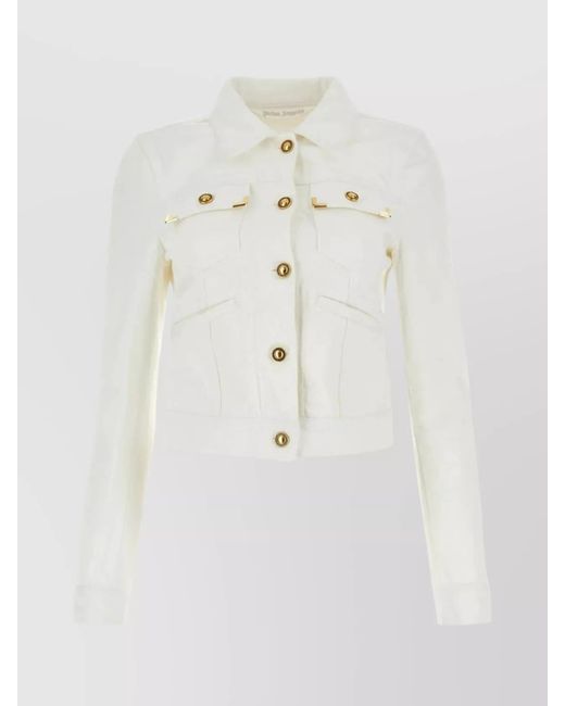 Palm Angels Natural Denim Jacket