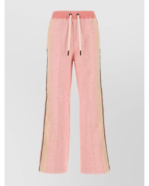 Moncler Pink Striped Track Pants