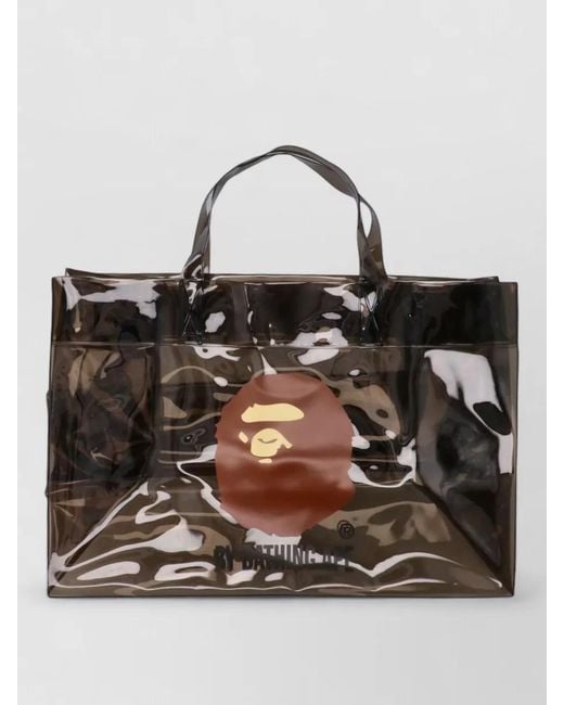 A Bathing Ape Multicolor Beach Tote Shopper Top Handles Transparent for men