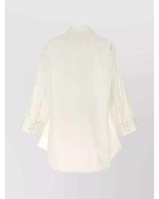 Jil Sander White Cutout Shirt
