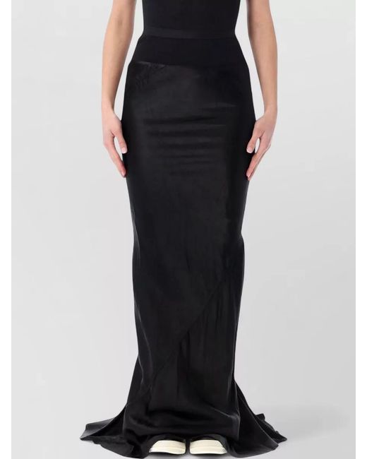 Rick Owens Black Ruched Knitted Trim