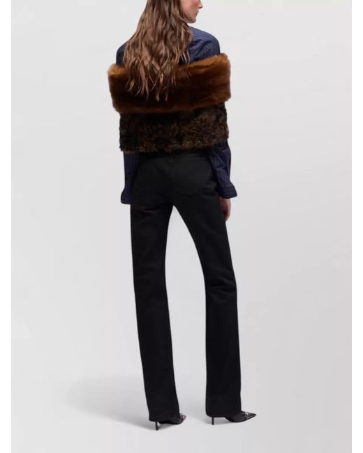 Gucci Blue High-Rise Straight-Leg Denim Pants