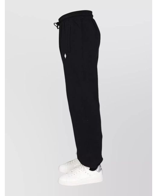 Marcelo Burlon Black Pants Elastic Waistband Back Pocket Side Pockets for men
