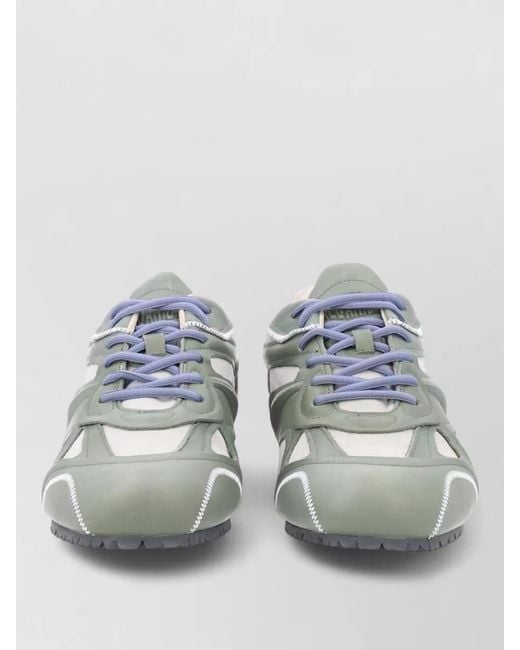 Axel Arigato Blue Lace Up Shoes Contrast Stitching Rubber Sole for men
