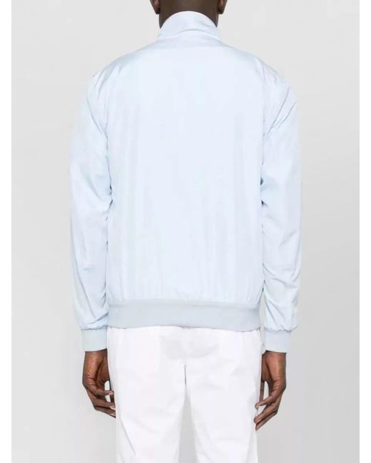 Kiton White Ribbed-Trim Lightweight Jacket for men
