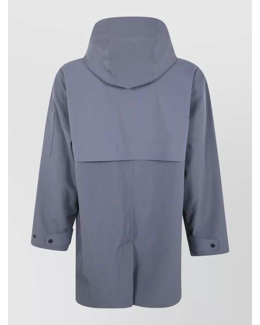 Rains Blue Softshell Oversized Jacket