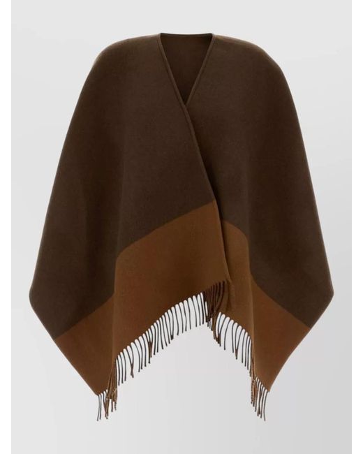 Gucci Brown Cashmere Wool Cape